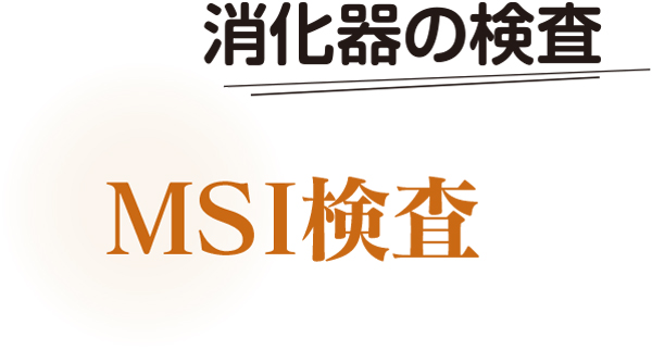 消化器の検査　ＭＳＩ検査